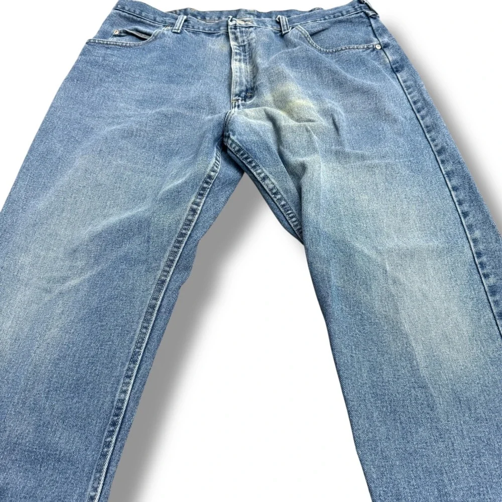 Wrangler Mens Jeans 40x32 Authentic Western Denim Blue Straight Fit‎